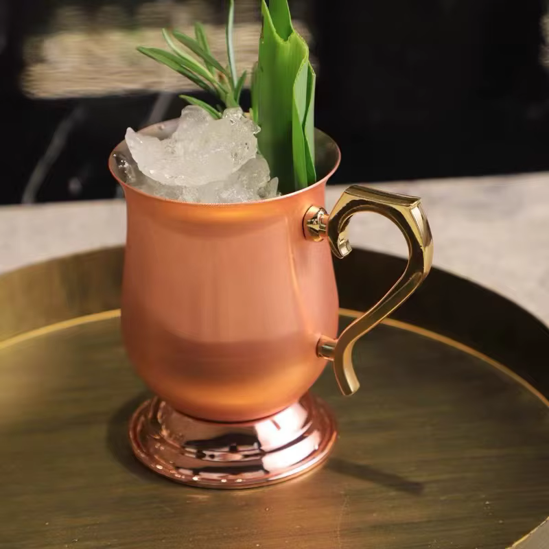 Tasse mule de moscou de 340ml, plaquée cuivre, blazer bleu, tasse à Cocktail