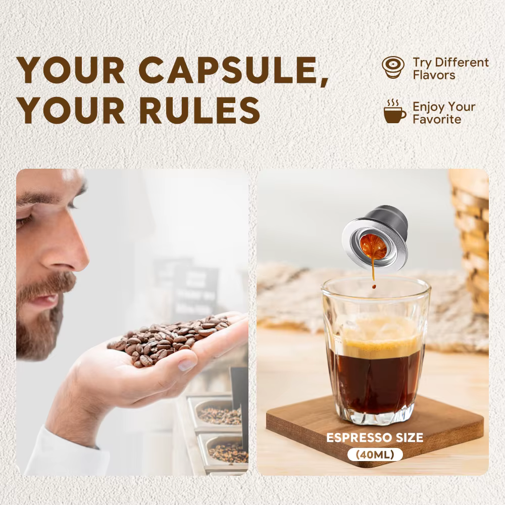 ICafilas-Capsules réutilisables pour café expresso