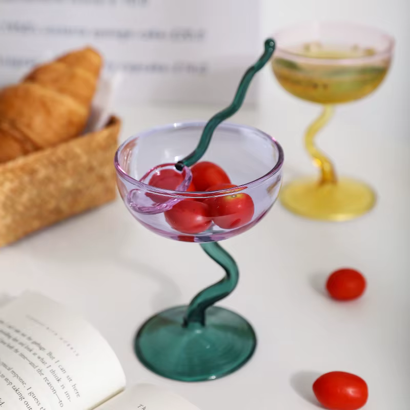 Bol rond gobelet Dessert tasse en verre