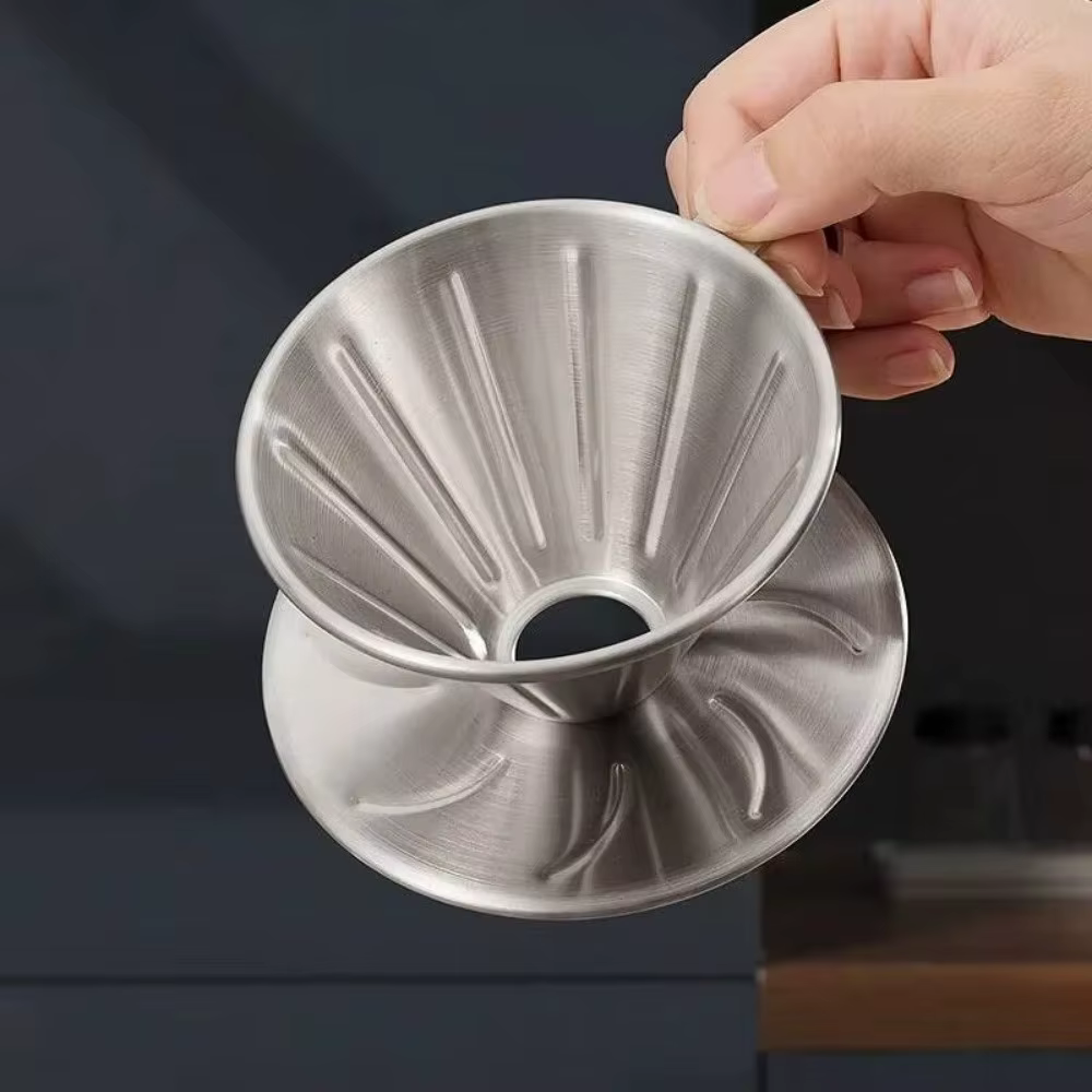 Nouveau V01 V02 goutteur de café Barista verser sur acier inoxydable filtre
