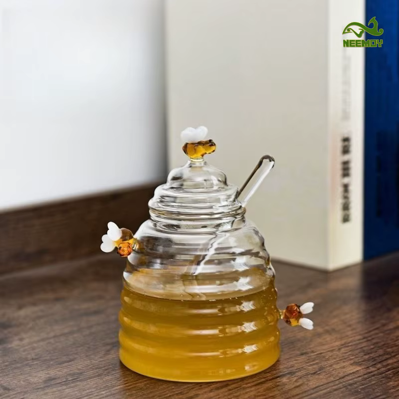 Réservoir en verre nid d'abeille