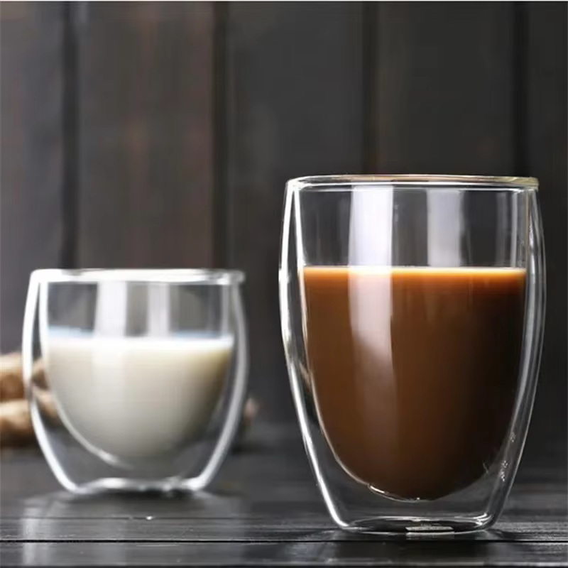 Tasse en verre isolée à Double paroi