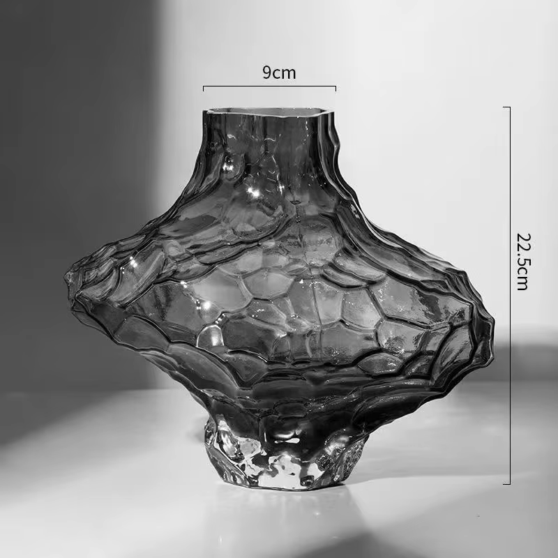 Vase en verre de la vallée nordique