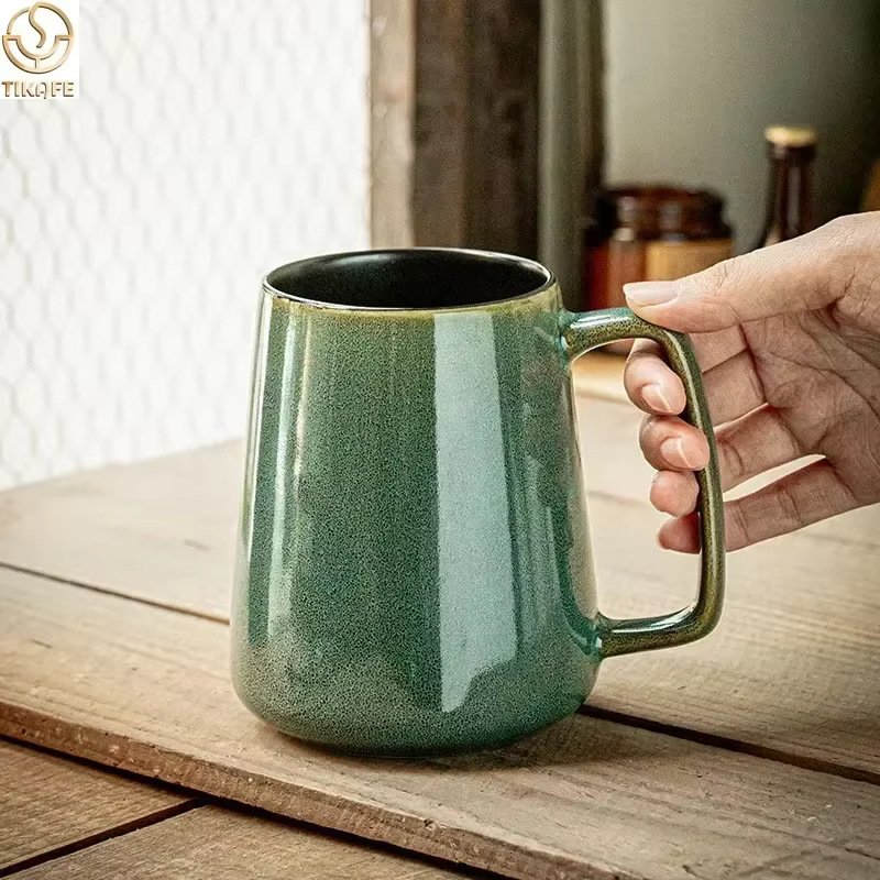 Grandes tasses à café en céramique de 24 oz/700 ml avec poignée : Tasse à thé et à eau jumbo idéale pour le bureau et
