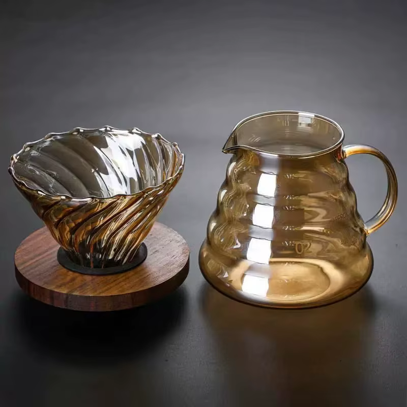 Cafetière brassurera en verre durable