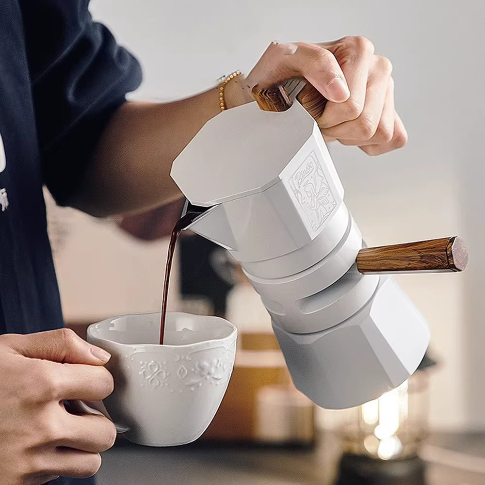 Pot Moka à Double Valve à température constante