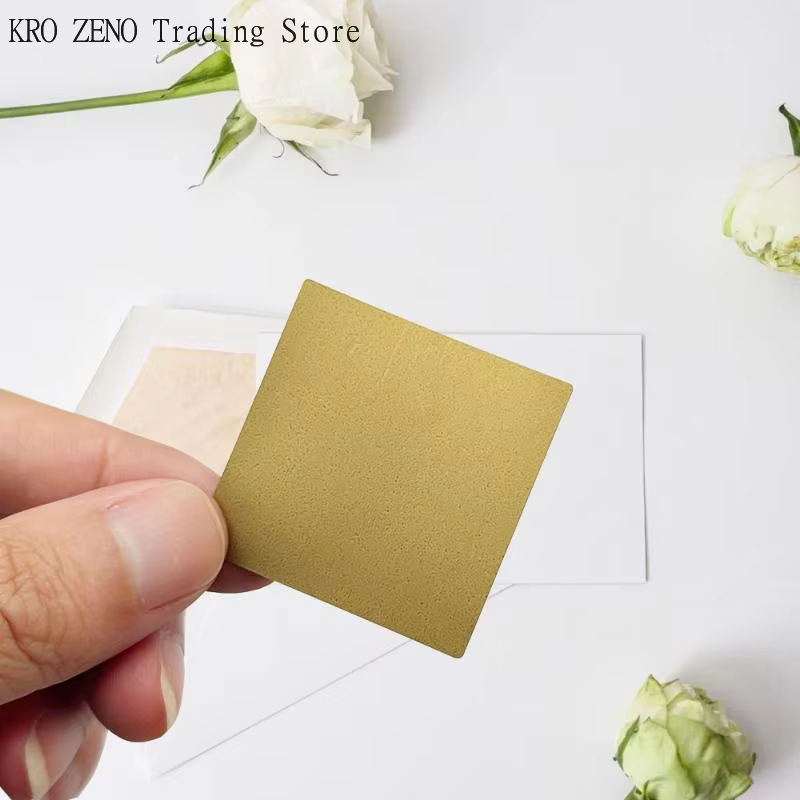 Autocollants à gratter pour cartes de récompense, pelliculés, gris, argent, or, étiquettes à gratter, bons de réduction DIY, film à gratter pour cartes à rayures ✨