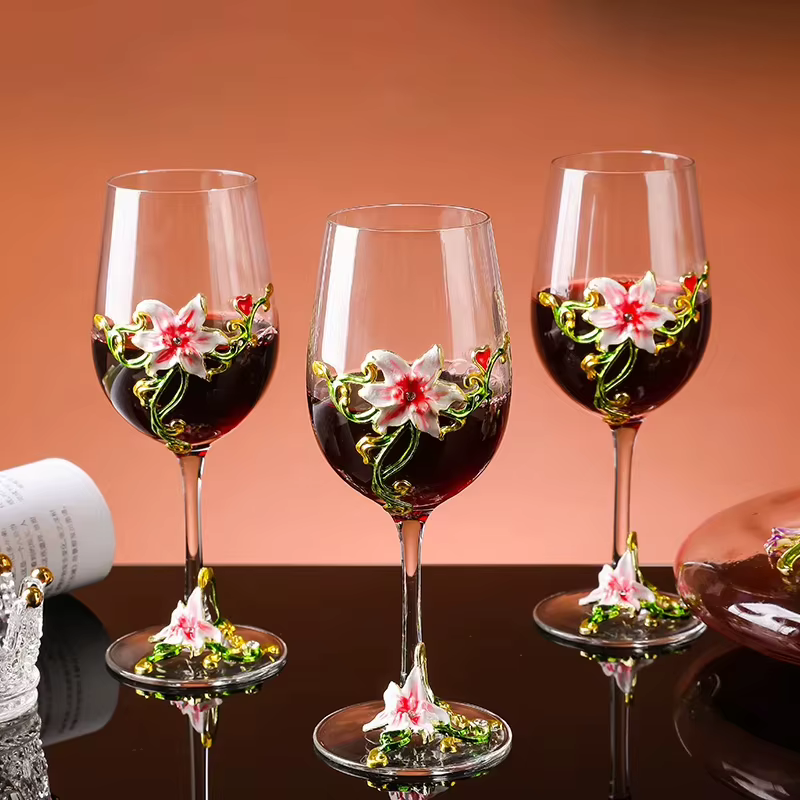 Verres à gobelet en émail cristal de luxe