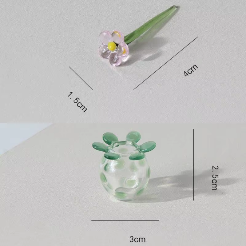 Centre de table en verre moderne