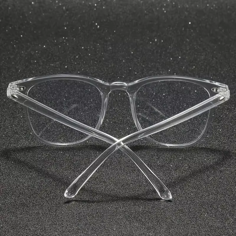 Lunettes transparentes à monture carrée en plastique, tendance, Anti-lumière bleue, accessoires pour vêtements de rentrée scolaire