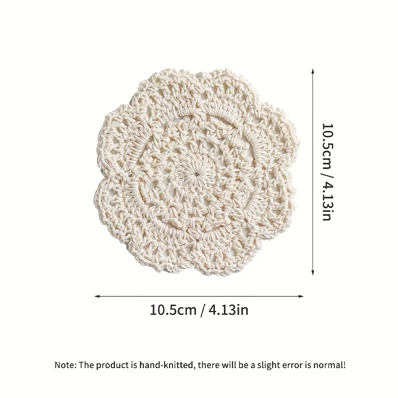 Sous-verres bohème en Crochet à fleurs
