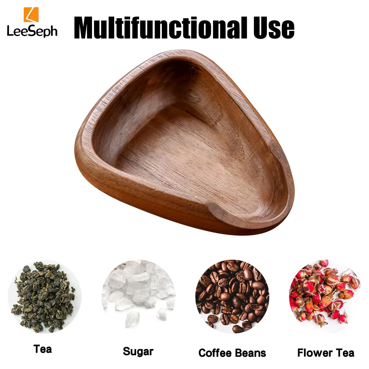 Leeseph – tasse doseuse multifonctionnelle en bois pour grains de café et flacon pulvérisateur léger