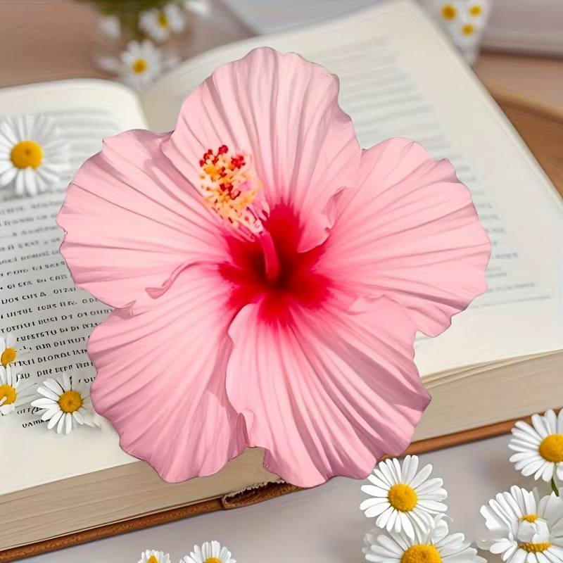 Ensemble de 4 moules en Silicone pour fleurs d'hibiscus