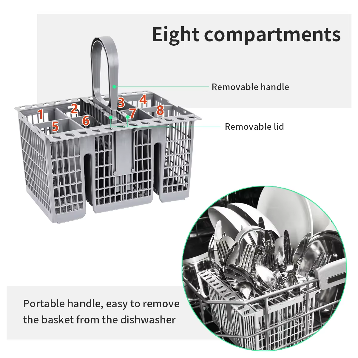 Adaptateur d'accessoires pour panier de lave-vaisselle multifonctionnel