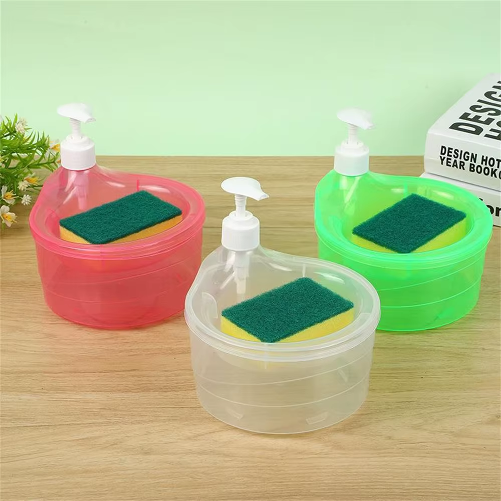 Distributeur de liquide de vaisselle de cuisine créatif autonettoyant