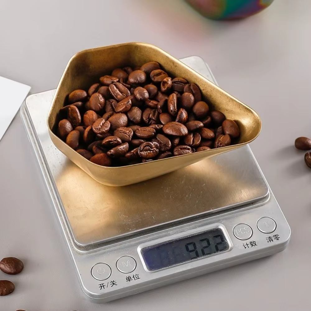 Tasse doseuse de grains de café en acier inoxydable