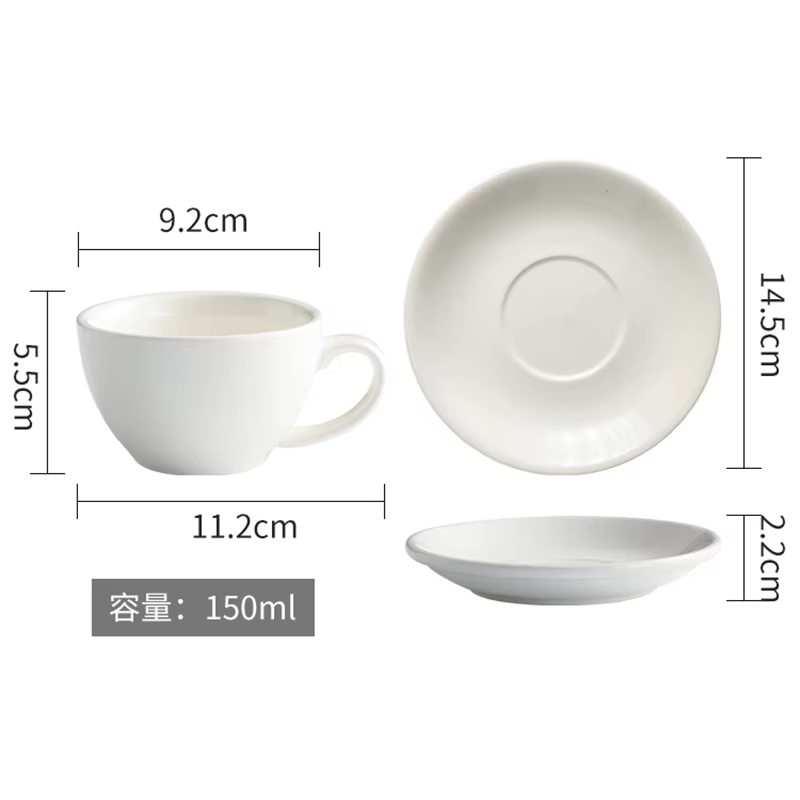 Tasse à expresso de couleur créative de 150ml