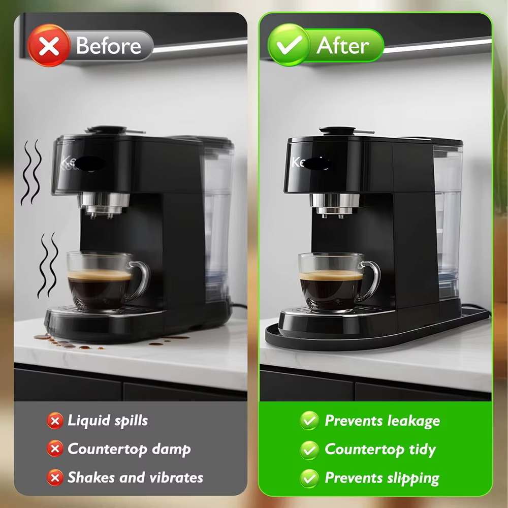Tapis de protection en silicone pour machine à café 40x20cm