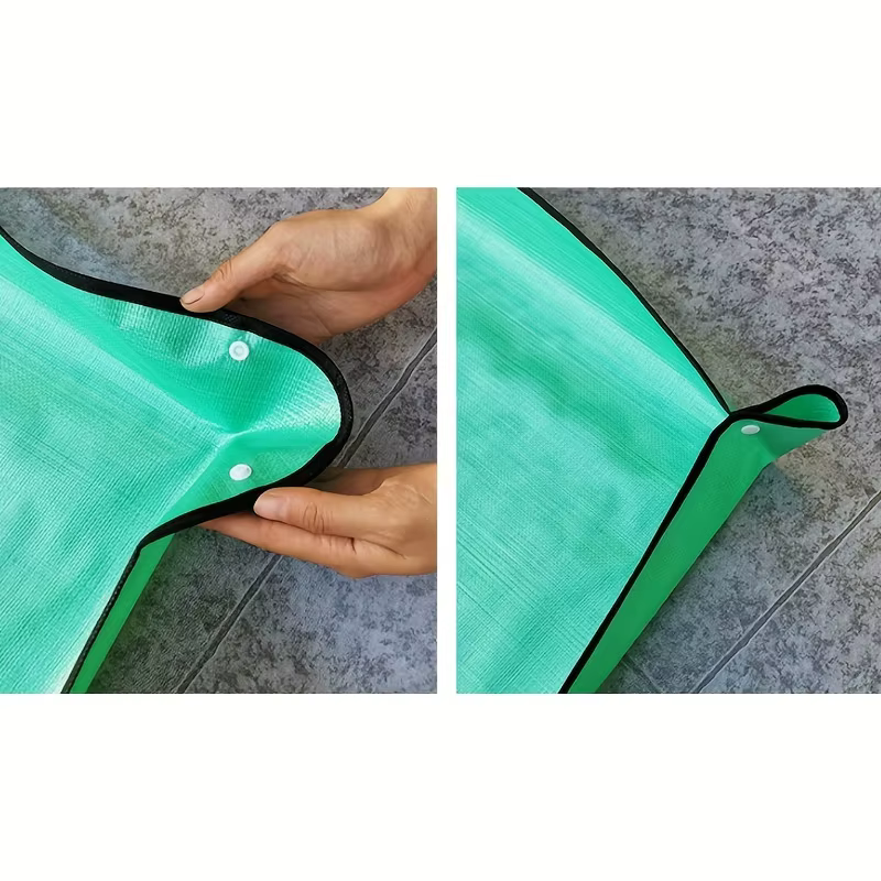 Tapis de jardinage vert pour plantes succulentes et autres plantes - Idéal pour le rempotage, le mélange de terre et l'entretien des plantes sur balcon.