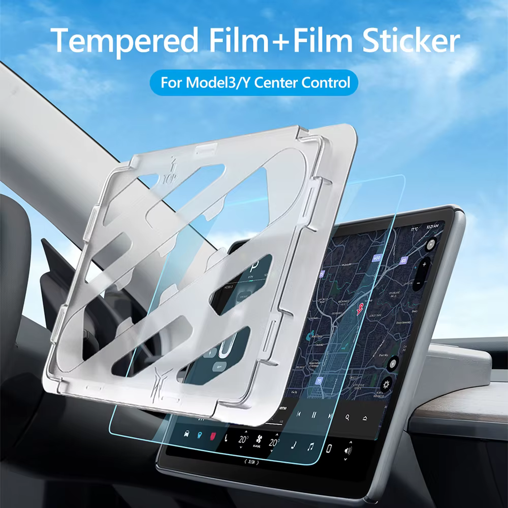 Protecteur d'écran en verre trempé pour Tesla modèle 3 Y 2021 – 2023, accessoire de contrôle central, Film de Protection HD mat Anti-éblouissement