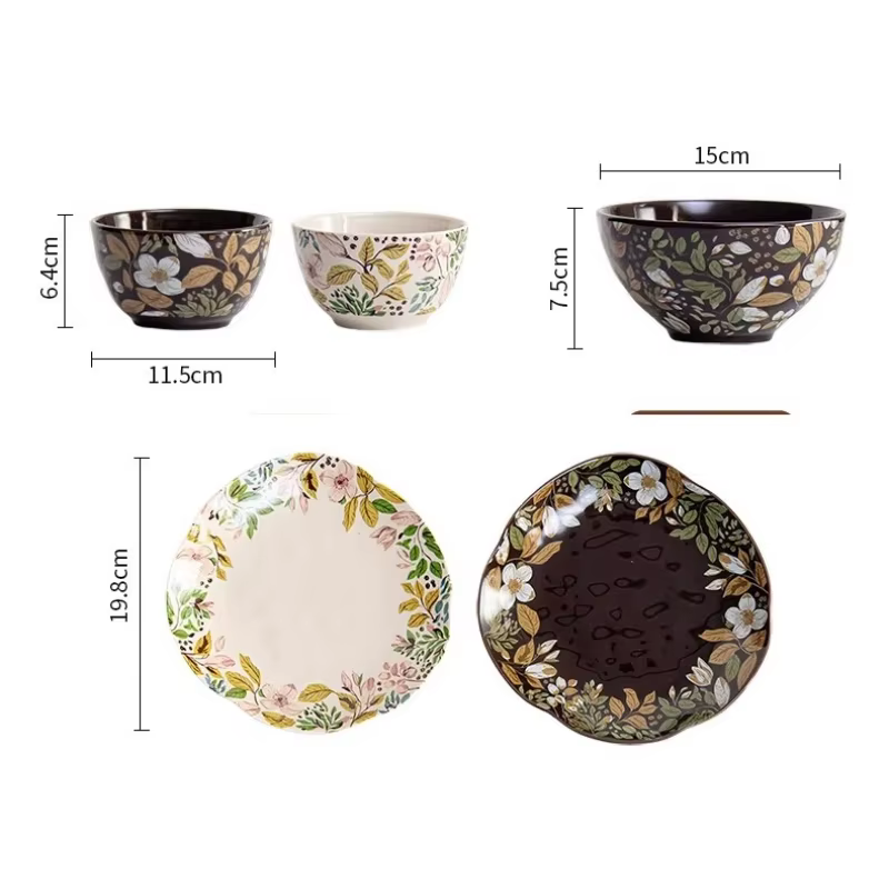 Service de table en céramique pour la maison : bols