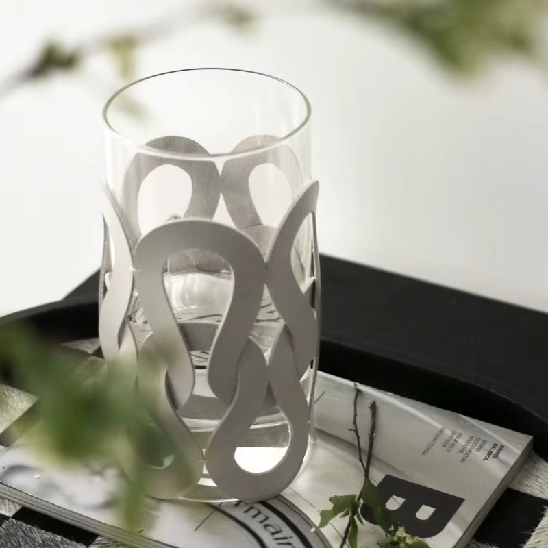 Vases en verre décoration esthétique Vase à fleurs salon