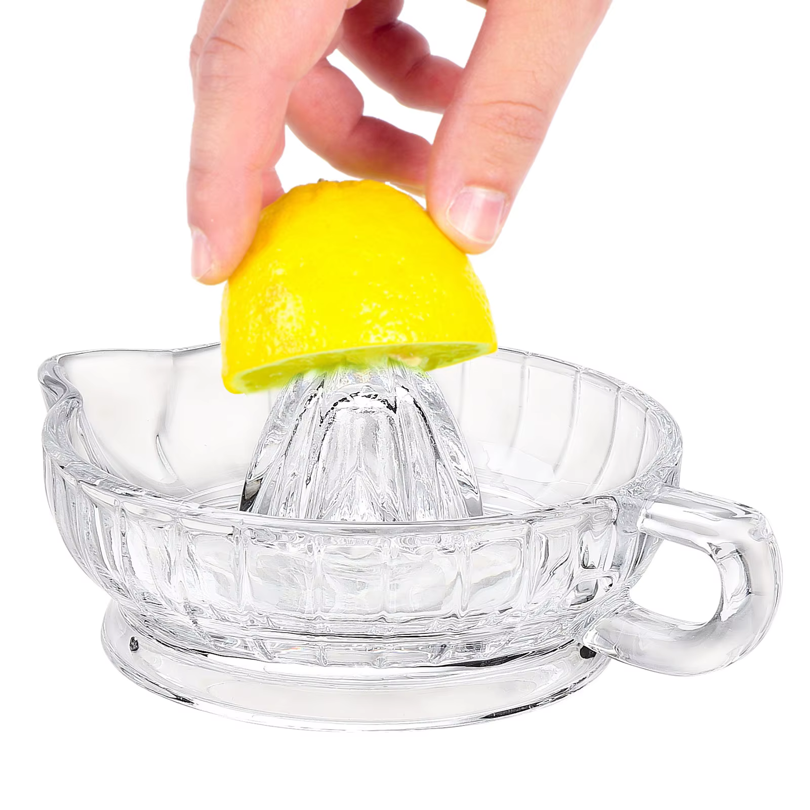 Presse-agrumes/presse manuelle en verre, adaptée aux citrons et aux agrumes
