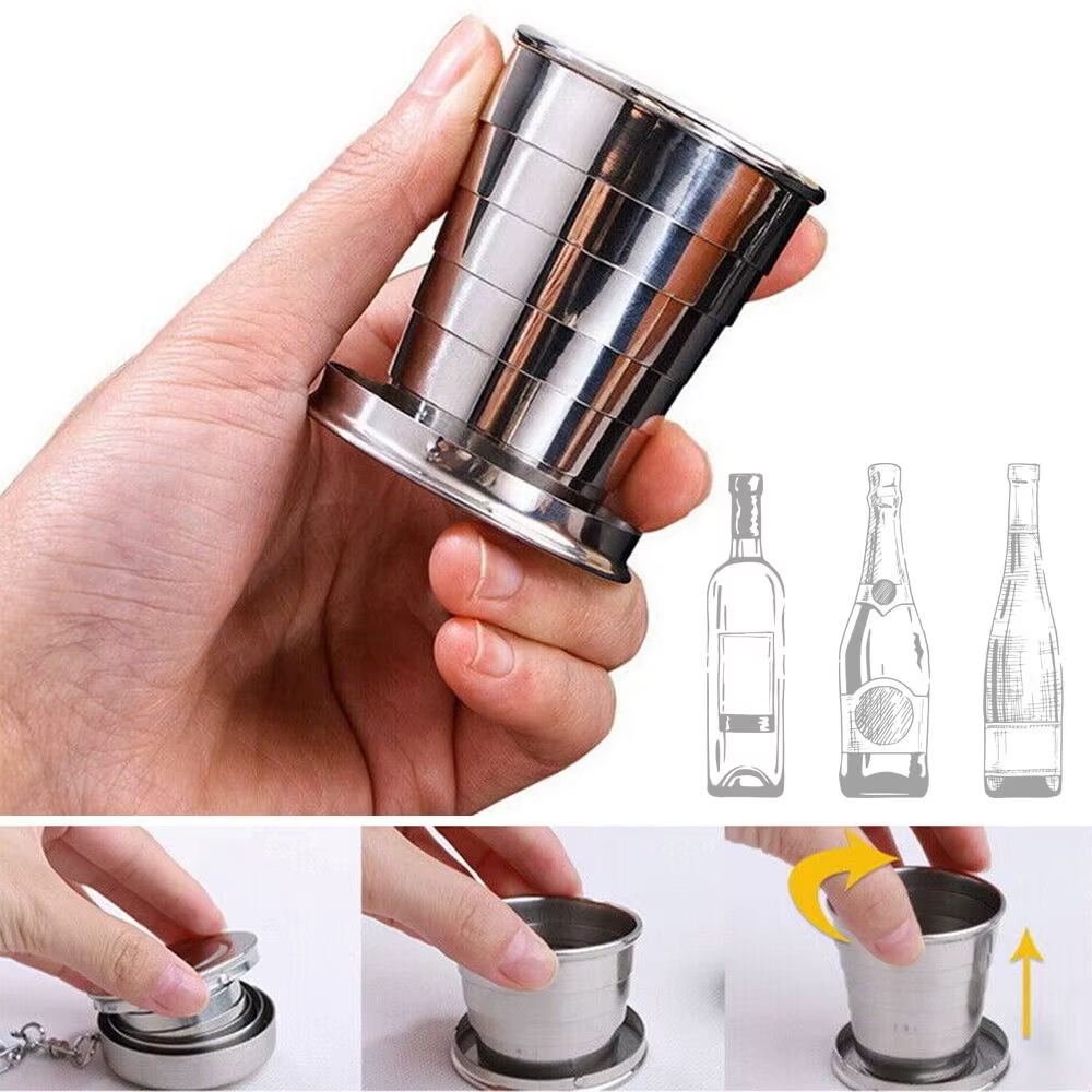 Nouveau Tasse à café de voyage en acier inoxydable
