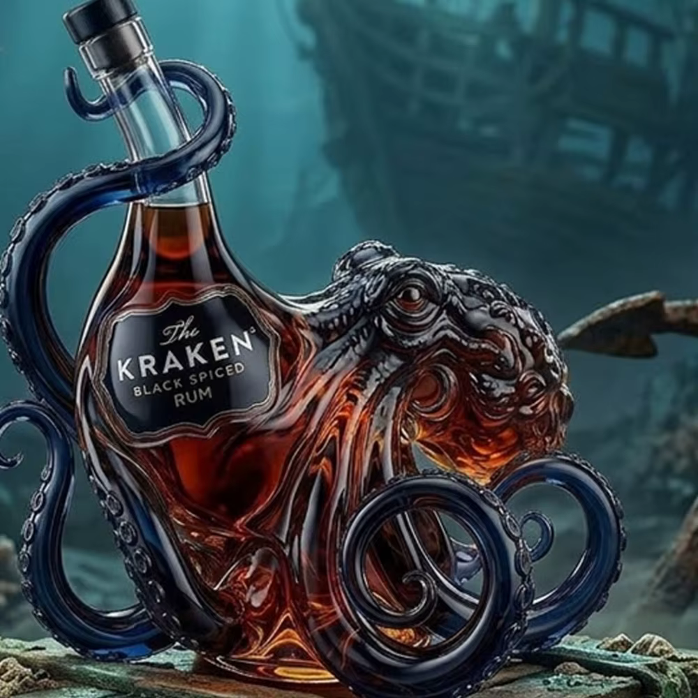 Carafe à whisky Kraken Octopus