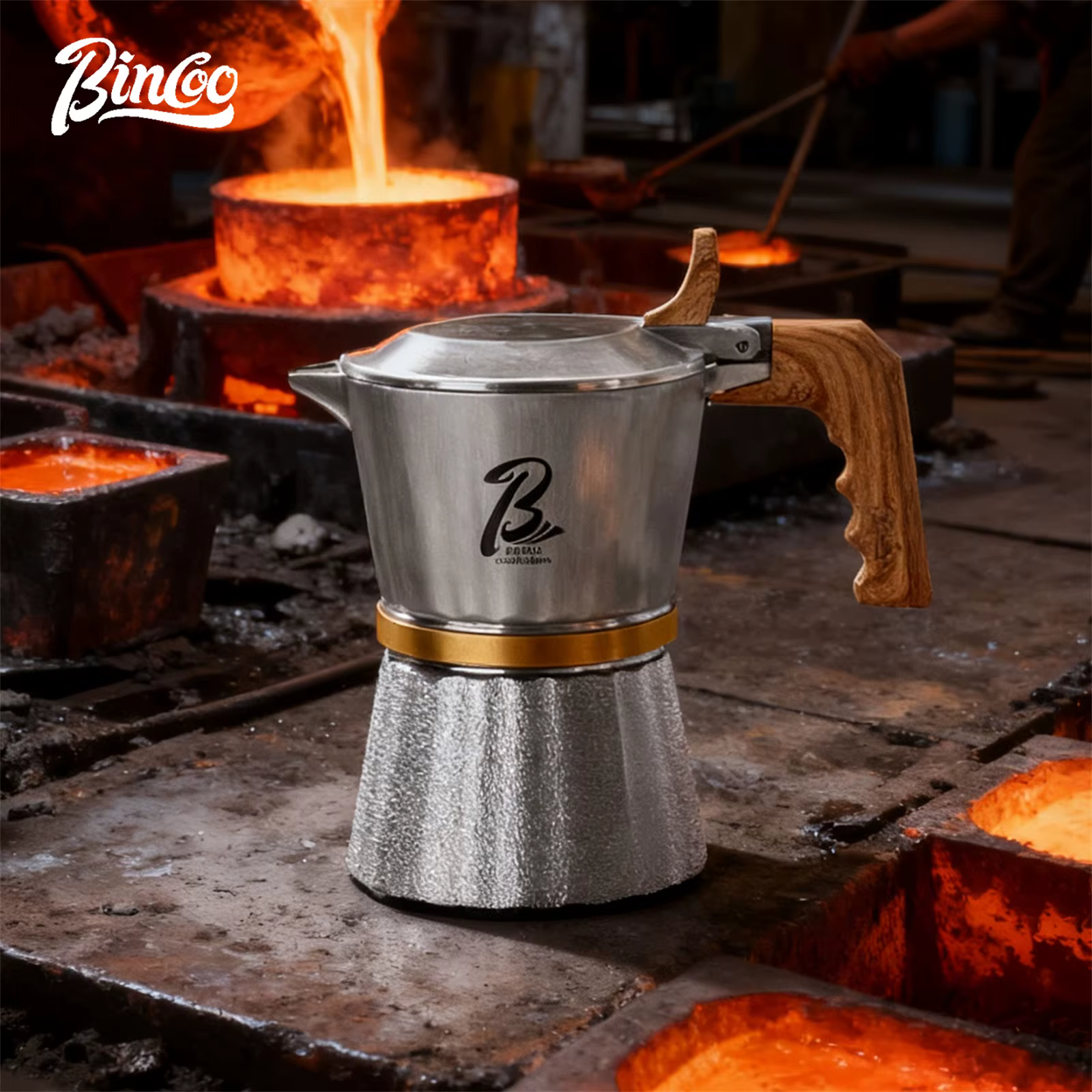 Bincoo Pot Moka à trois vannes