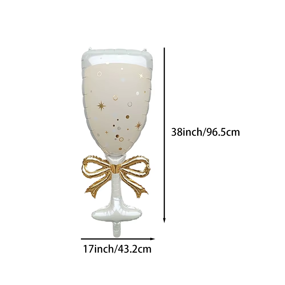 3 verres à champagne de style Ins