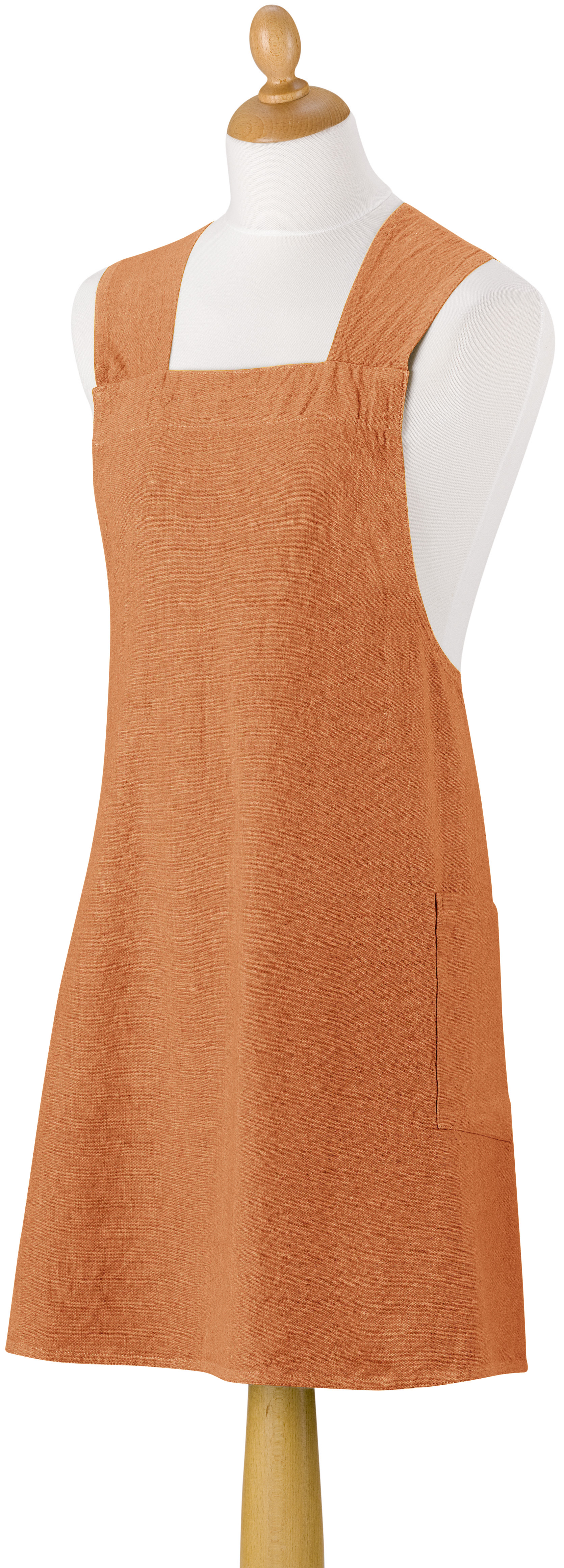 Tablier de cuisine japonais recycl Haru Caramel 78 x 100