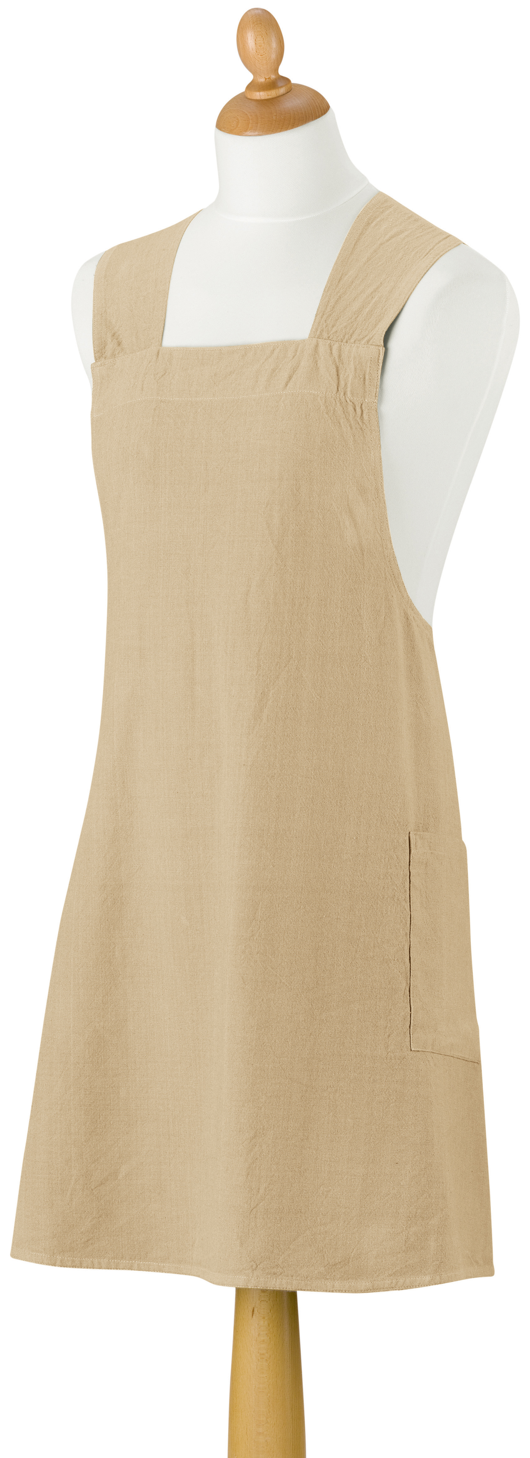 Tablier de cuisine japonais recycl Haru Camel 78 x 100