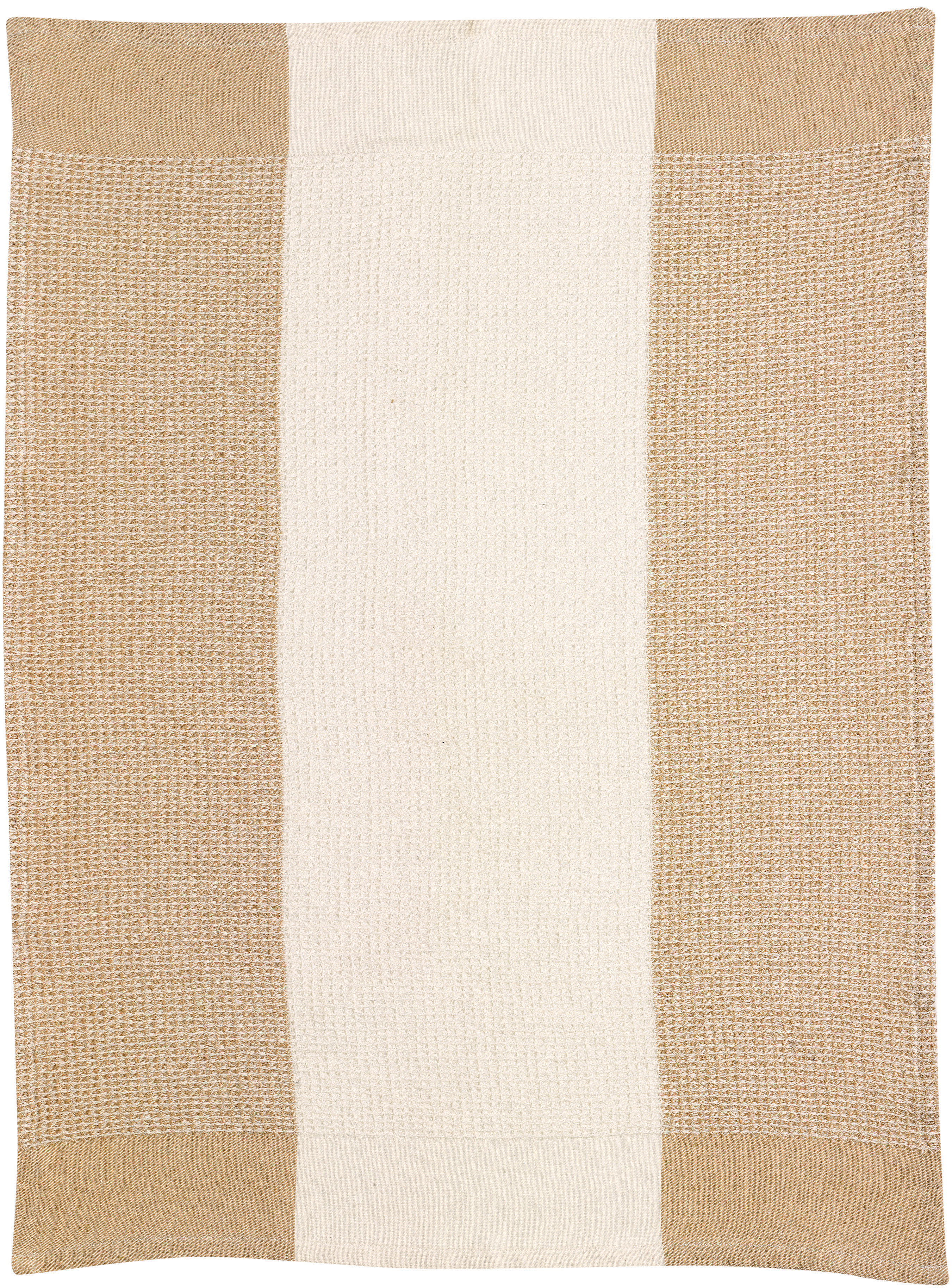 Torchon nid d'abeilles Finn recycl Sable 50 x 70