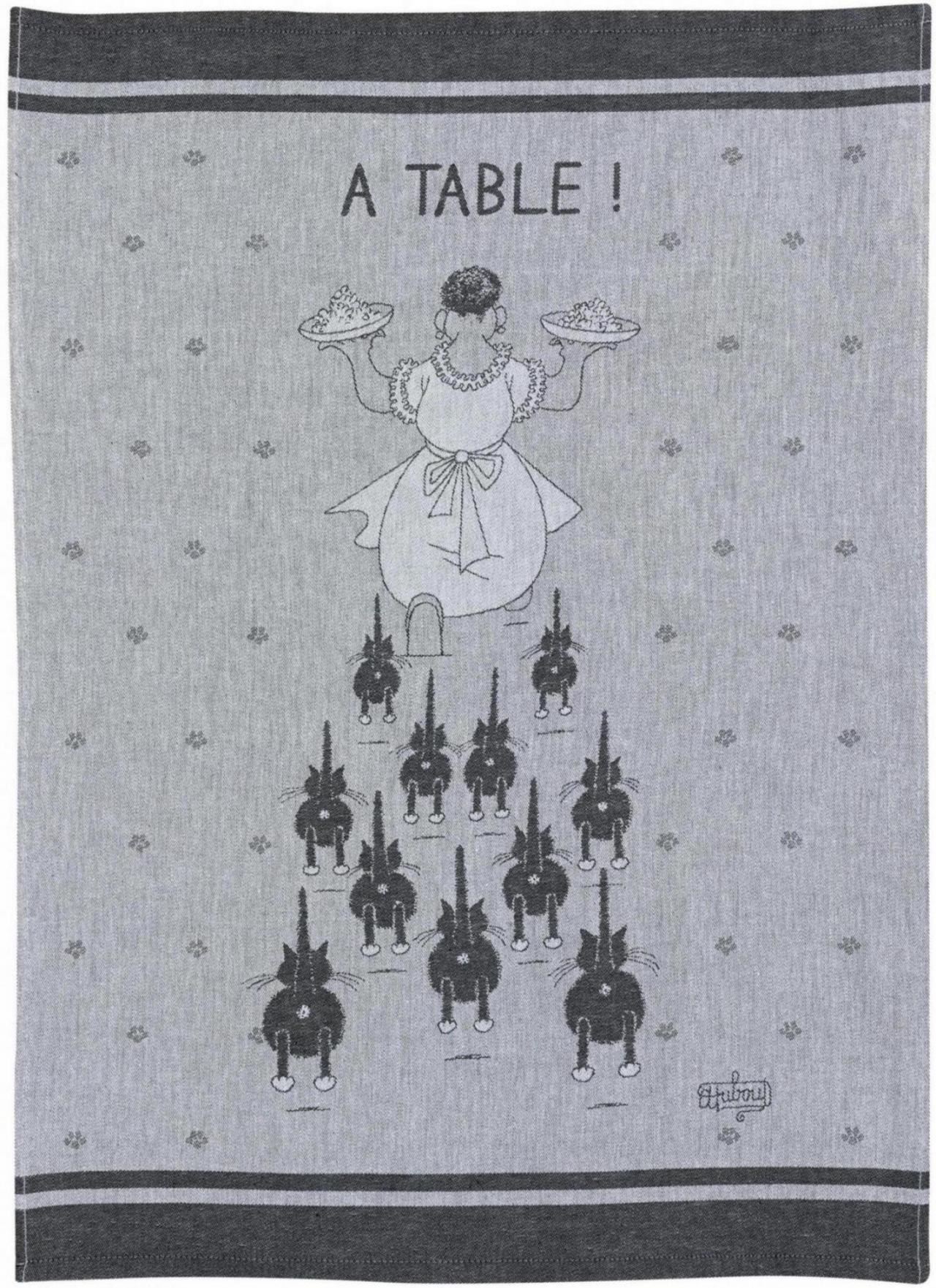Torchon jacquard  table Ombre 50 x 70