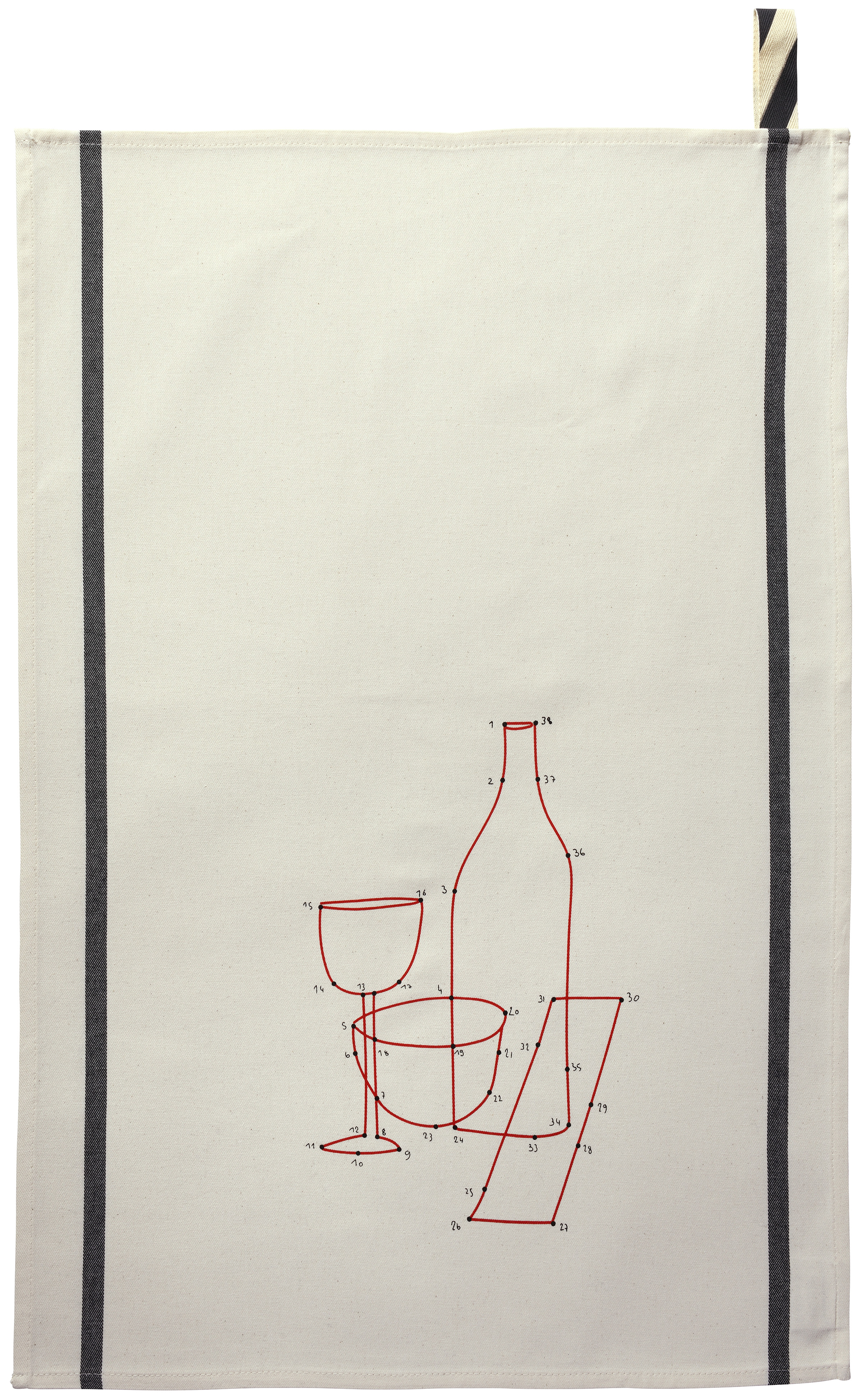 Torchon Phil Drink Ecru 70 x 50