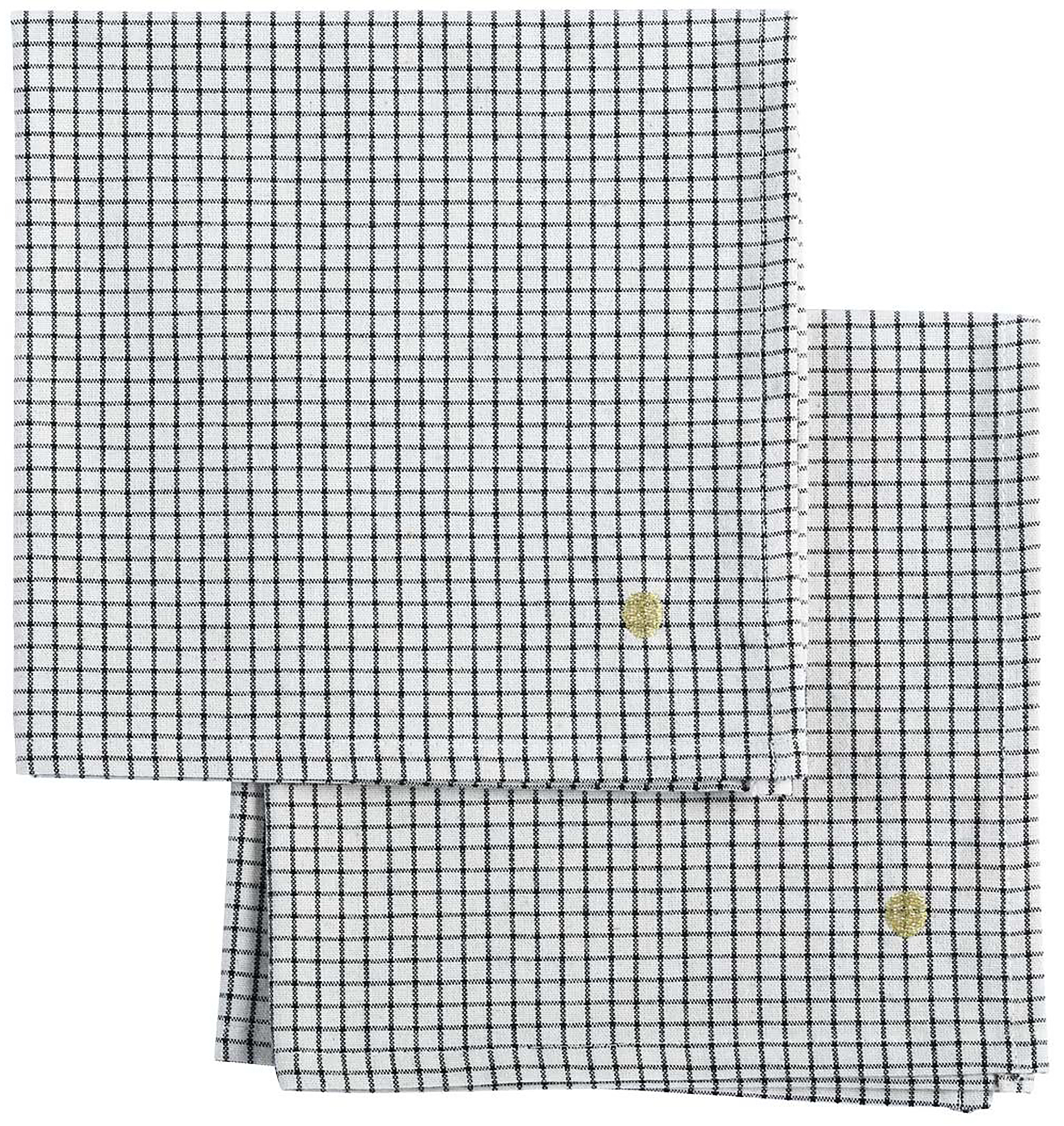 Lot de 2 serviettes de table Gustave Caviar 40 x 40