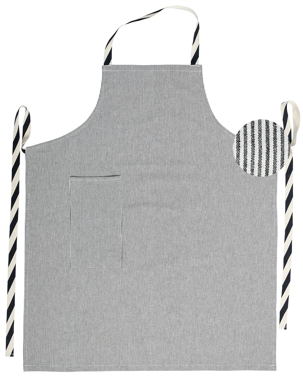 Tablier de cuisine Finette Caviar 90 x 75