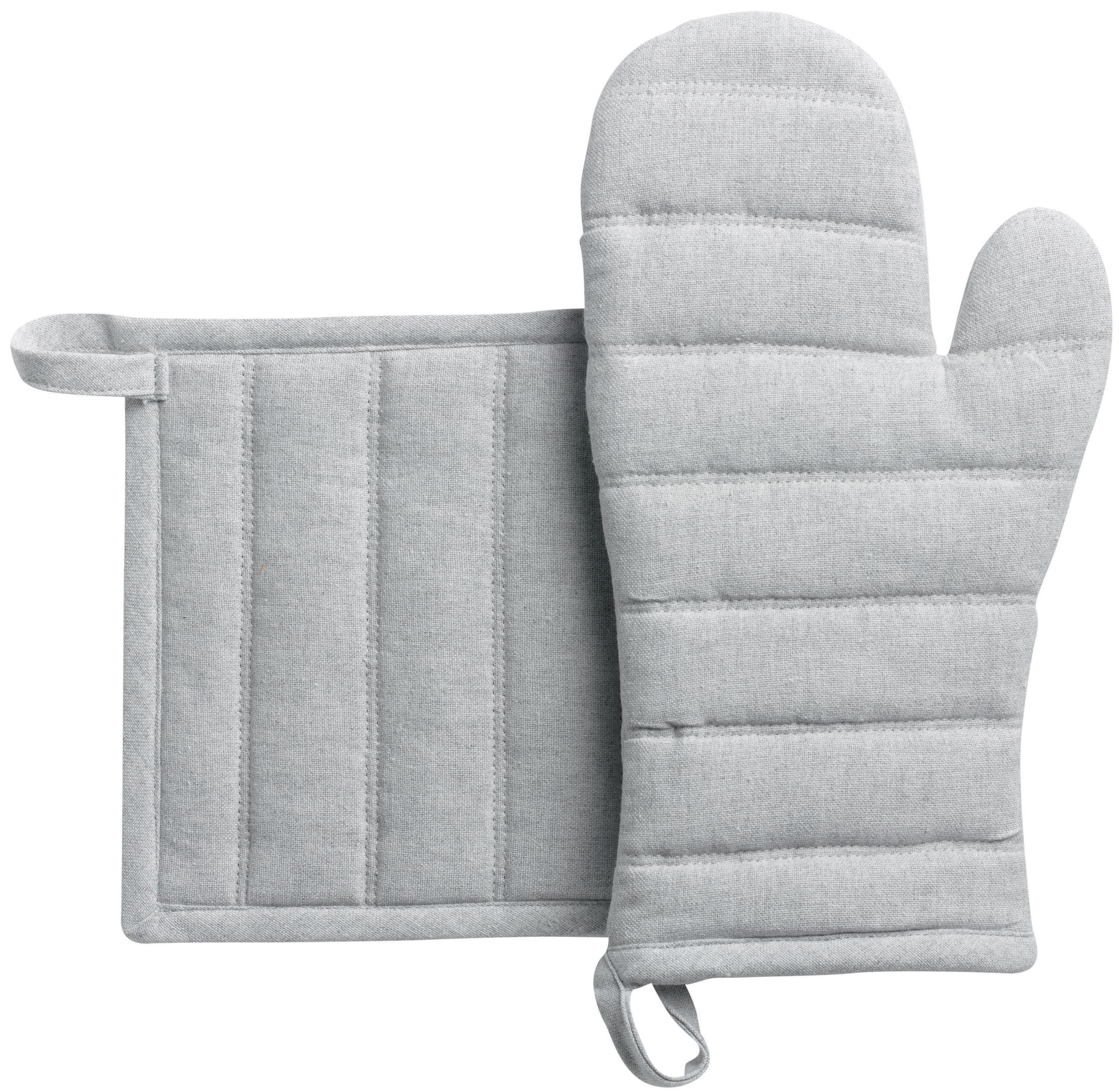 Lot Gant de cuisine et Manique recycl Jona Perle 15 x 30