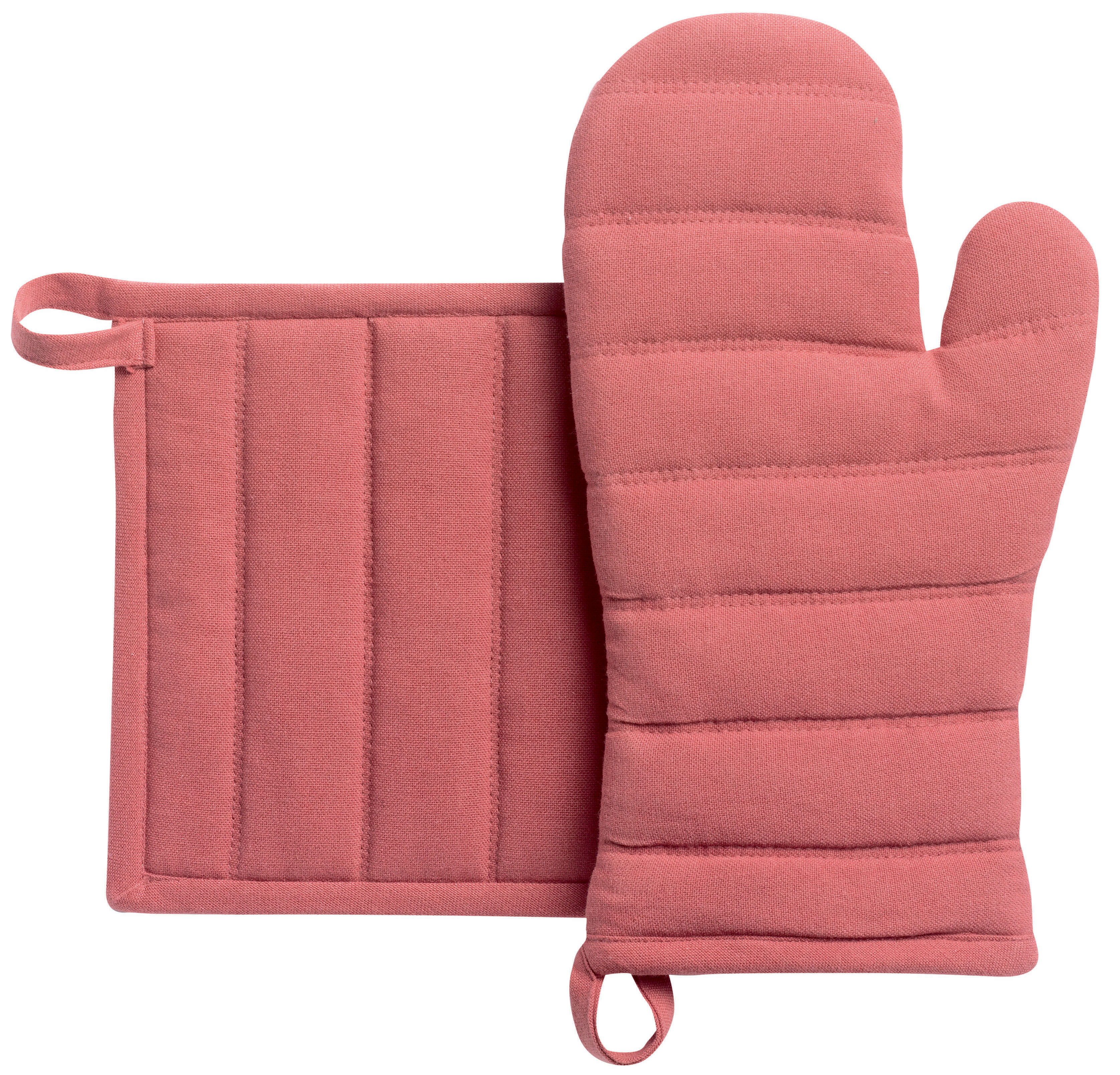 Lot Gant de cuisine/Manique recycl Jona Bois de rose 15 x 30