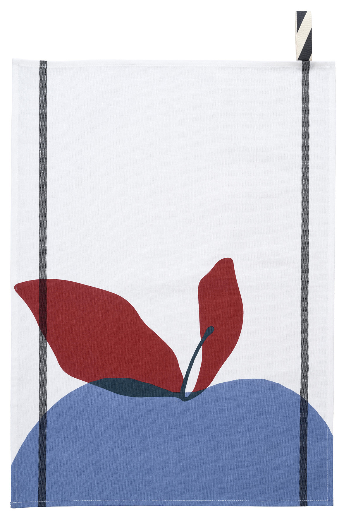 Torchon Pomme Bluetiful Blanc 50 x 70
