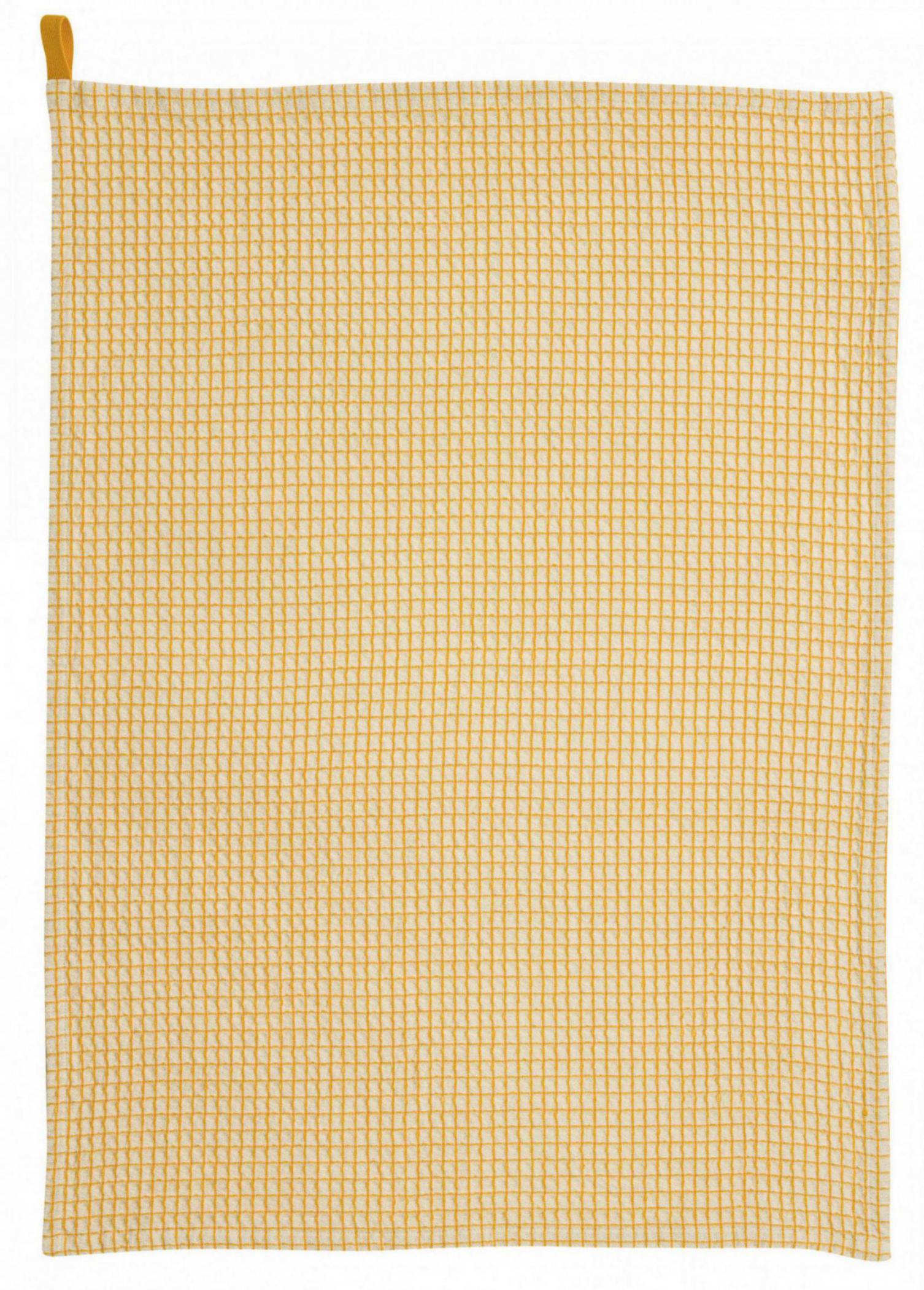 Torchon nid d'abeilles Mumba Tournesol 50 x 70