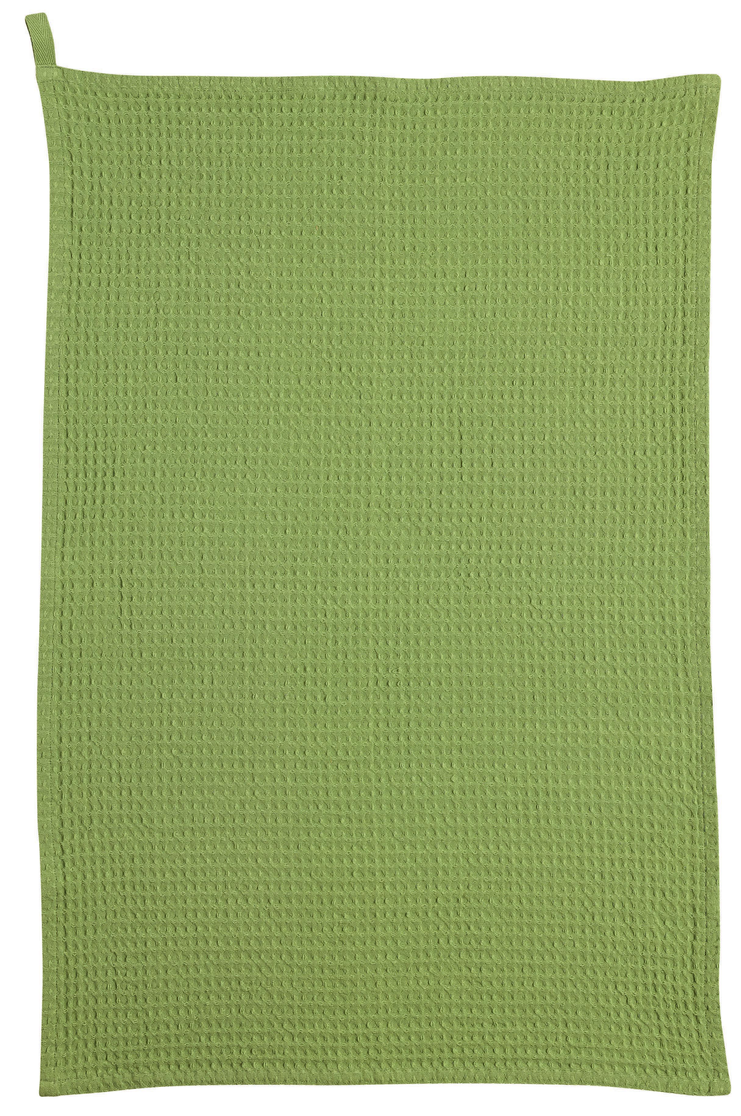 Torchon nid d'abeilles uni Mumba Prairie 50 x 70