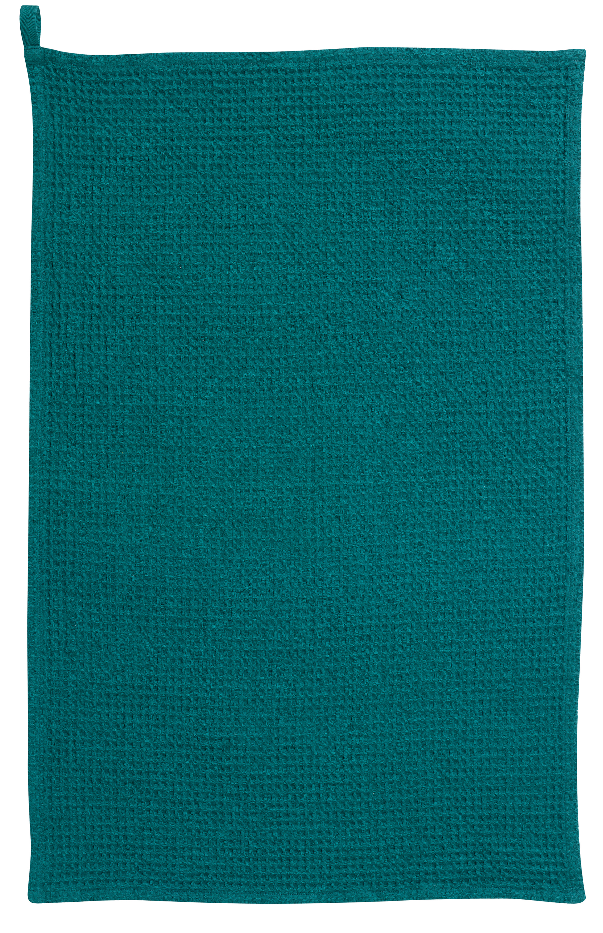 Torchon nid d'abeilles uni Mumba Paon 50 x 70