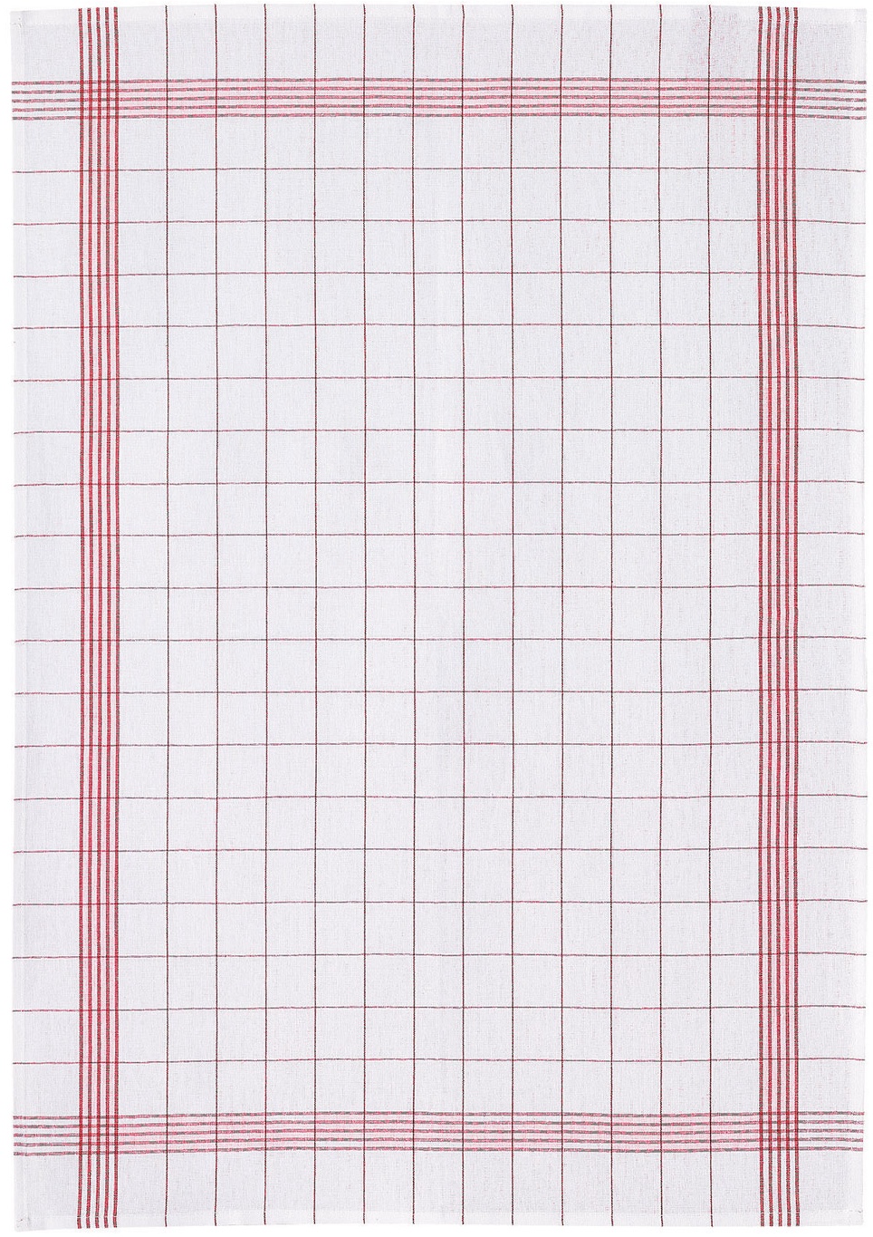 Torchon Metis Carreaux rouge 55 X 75